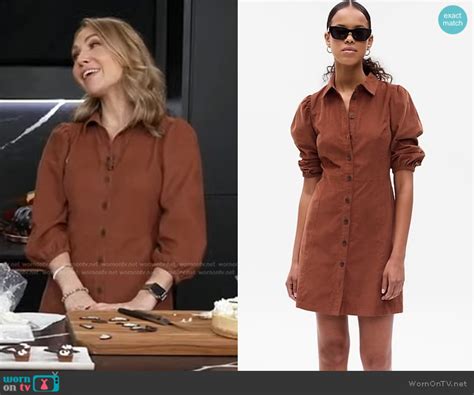 WornOnTV Loris Brown Puff Sleeve Shirtdress On Good Morning America