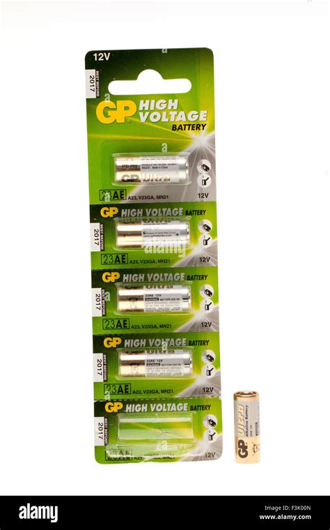 High voltage alkaline battery 23ae 12 volt 12v MN21 Stock Photo - Alamy