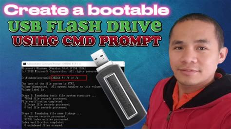 Paano Gumawa Ng Isang Bootable Usb In Windows Gamit Cmd Youtube