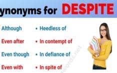 Words To Use Instead Of Because Helpful List Of Synonyms For