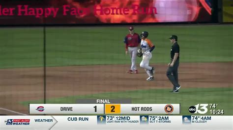 Jones Homers For Third Straight Game Hot Rods Secure Series With 2 1