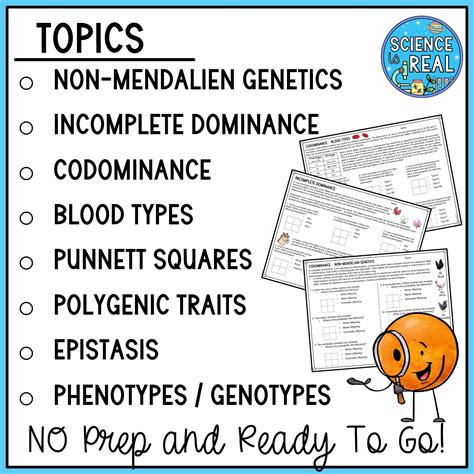Codominance and Incomplete Dominance Punnett Squares Worksheets - Science is Real Education