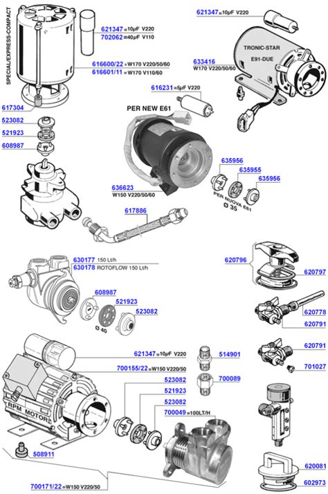 Motors and pumps - Faema | Coffee Parts