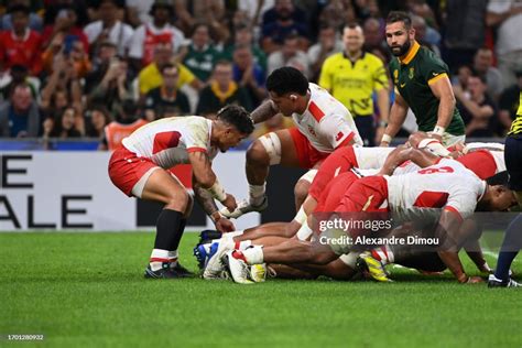 Augustine PULU of Tonga during the Rugby World Cup 2023 Pool B match ...