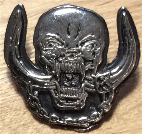 MOTORHEAD SKULL BIG Metal Pin Badge Punk Metal Rock N Roll Etsy