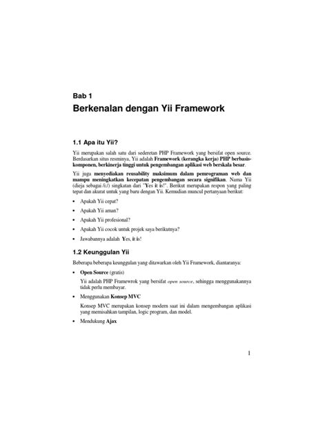 Pdf Pengenalan Yii Framework Dan Instalasinya Pdfslidenet