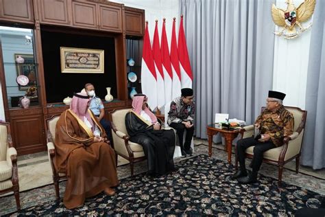 Dubes Arab Saudi Temui Wapres Ma Ruf Amin Sampaikan Salam Dari Raja Salman