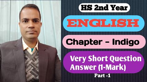 Indigo Indigo Class Hs Nd Year English Question Answer Class