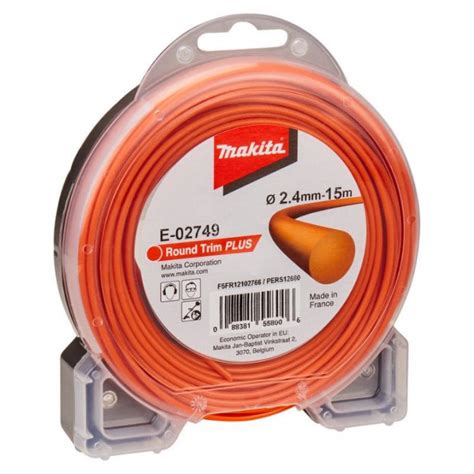 Fil en nylon orange Round Plus Ø2 4 mm MAKITA E 02749