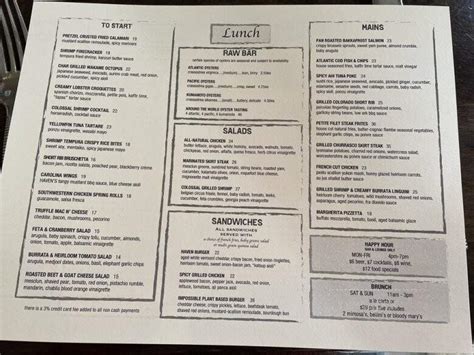 Menu Of Haven Riverfront Restaurant And Bar In Edgewater Nj