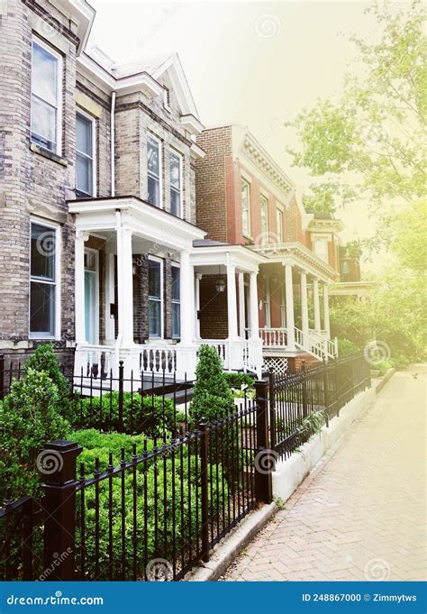 Historic Homes On A Quiet Neighborhood Street In East Richmond Virginia