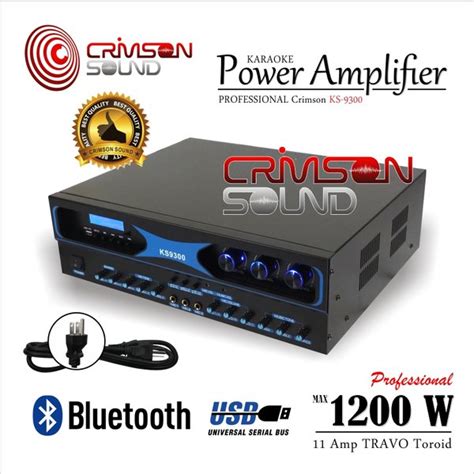 Jual Power Amplifier Crimson Ks Premium Bluetooth Usb Di Lapak