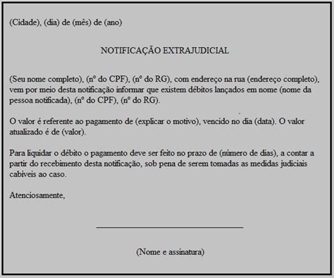 Modelo De Notificação Extrajudicial Para Desocupação De Imóvel