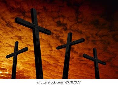 Cross Silhouette Sunset Background Stock Photo 69707377 | Shutterstock