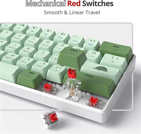 Fogruaden Percent Keyboard Mechanical Matcha Keyboard Gaming