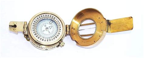 Military Nautical Compass Brass Kelvin Hughes Working Handmade