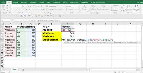 Wenn Funktionen In Excel 2016 Mit Mehreren Bedingungen Erstellen