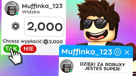 Rozdaj Robuxy Dla Widz W Za Darmo Roblox Youtube