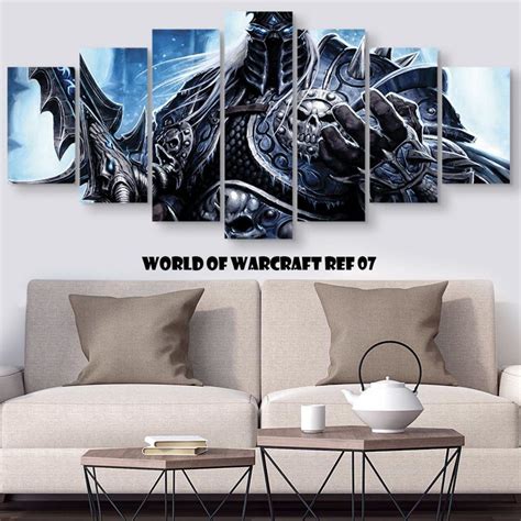 Quadro Decorativo do Jogo World Of Warcraft Decoração Gamer