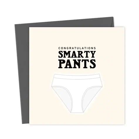 Smarty Pants Congratulations Card You Said It