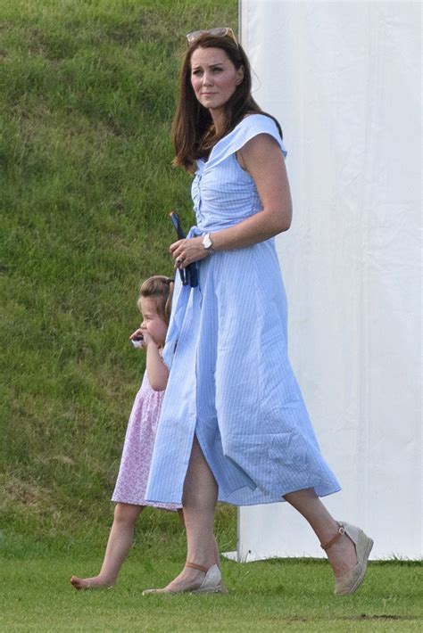 Kate Middleton Prince George Princess Charlotte At Polo Match Footwear News