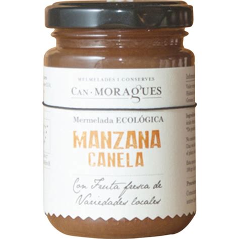 Mermelada de manzana con canela ecológica tarro 170 g CAN MORAGUES