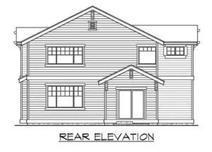 Woodlawn Two Story Bedroom Craftsman Home For A Narrow Lot With Bonus