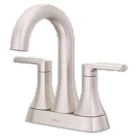 Spot Defense Brushed Nickel Vaneri Lf 048 Vrigs 2 Handle 4 Centerset Bathroom Faucet Pfister