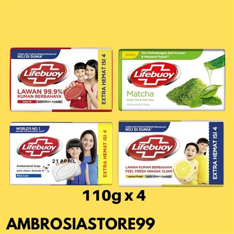 Jual Lifebuoy Barsoap Total Lemon Fresh Mild Care Matcha X G