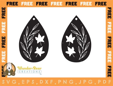 Free Svg Earring Templates For Cricut