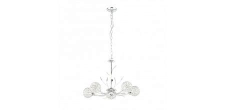 Bellis II 5 Light Ceiling Light Polished Chrome Glass Lighting