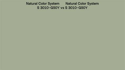 Natural Color System S 3010 G50y Vs S 3010 G50y Side By Side Comparison