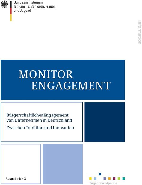 Monitor Engagement Information B Rgerschaftliches Engagement Von