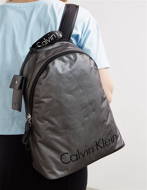 Calvin Klein Synthetic City Nylon Backpack Grey In Gray Lyst