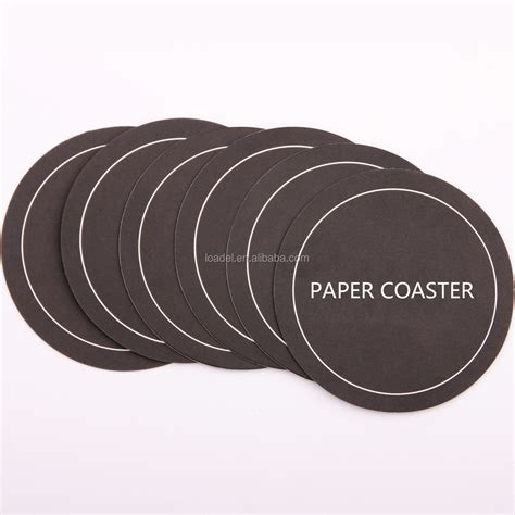 Customized Round Printing Absorbent Paper Coaster - Buy Paper Coaster,Custom Disposable Paper ...