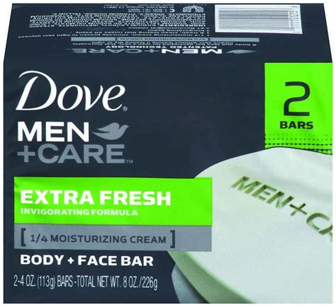 Dove Men Plus Care Extra Fresh Body And Face Bath Bar 2 Ea Pack Of