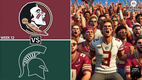 Msfl College Football Series Michigan State Vs Florida State Week