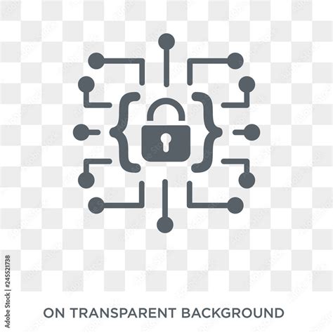 Cyber Security Icon Trendy Flat Vector Cyber Security Icon On