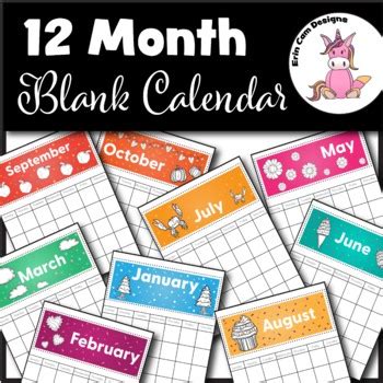 Printable Classroom Calendar Template | Classroom Calendar Set | TPT