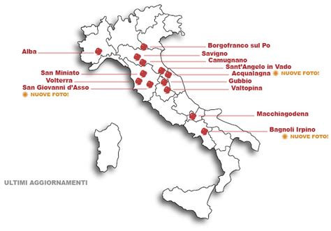 MAPPA TARTUFO Città del Tartufo