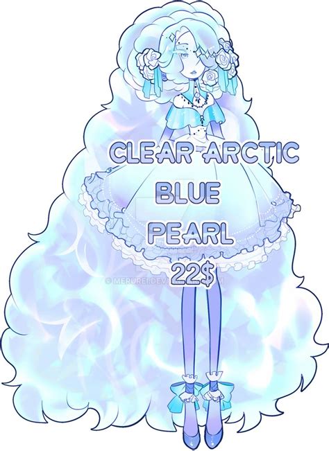 Clear Arctic Blue Pearl Open By Merurei On Deviantart Pearl Steven