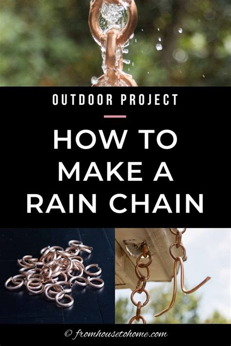 DIY Rain Chain 2 Ways To Make A Beautiful Copper Rain Chain