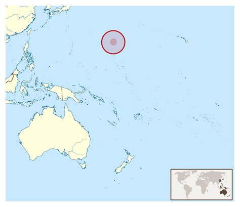 Large location map of Wake Island in Oceania | Wake Atoll | Oceania | Mapsland | Maps of the World