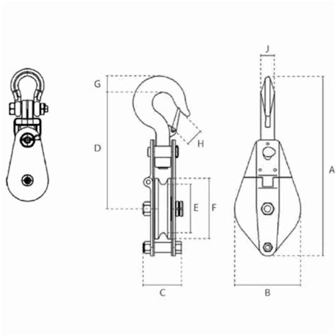 Carrucola Manuale A Fune Per Sollevamento Trazione Carichi Kg 1000 SG 0