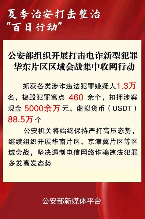 公安部指挥集中收网！抓获涉诈违法犯罪嫌疑人13万名