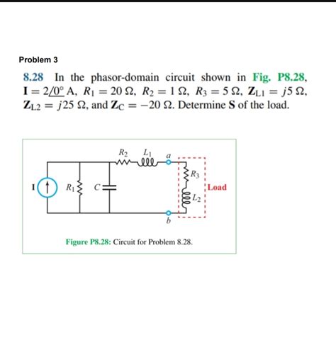 Solved Problem 38 28 In The Phasor Domain Circuit Shown In Chegg