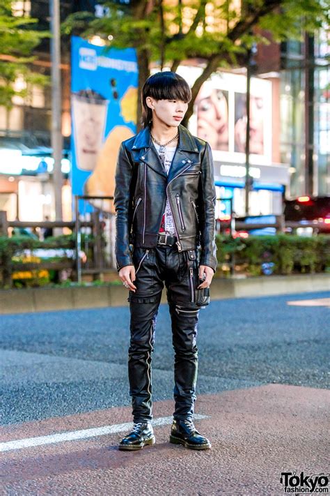 Harajuku Punk Street Style W 99 Is Motorcycle Jacket Leather Pants