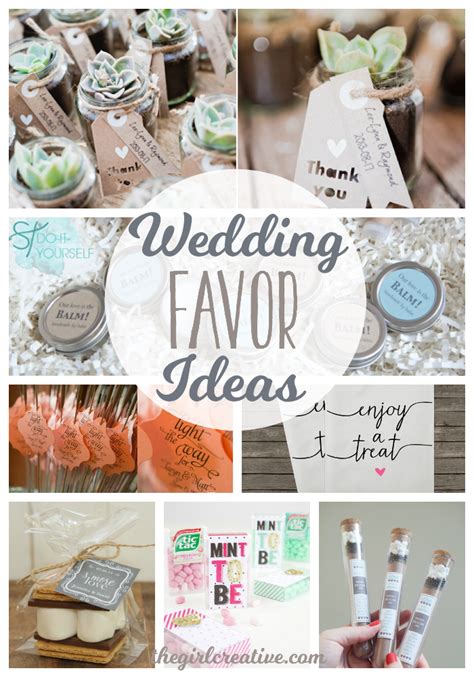 Wedding Favor Ideas - The Girl Creative