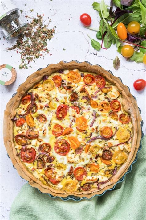 Quiche Tomates Cerises Feta Et Herbes Sauvages La Cuisine De G Raldine