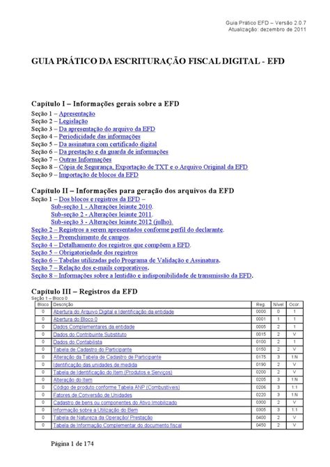 SPED EFD ICMS IPI Guia Prático versão 2 0 7 by Roberto Duarte Issuu